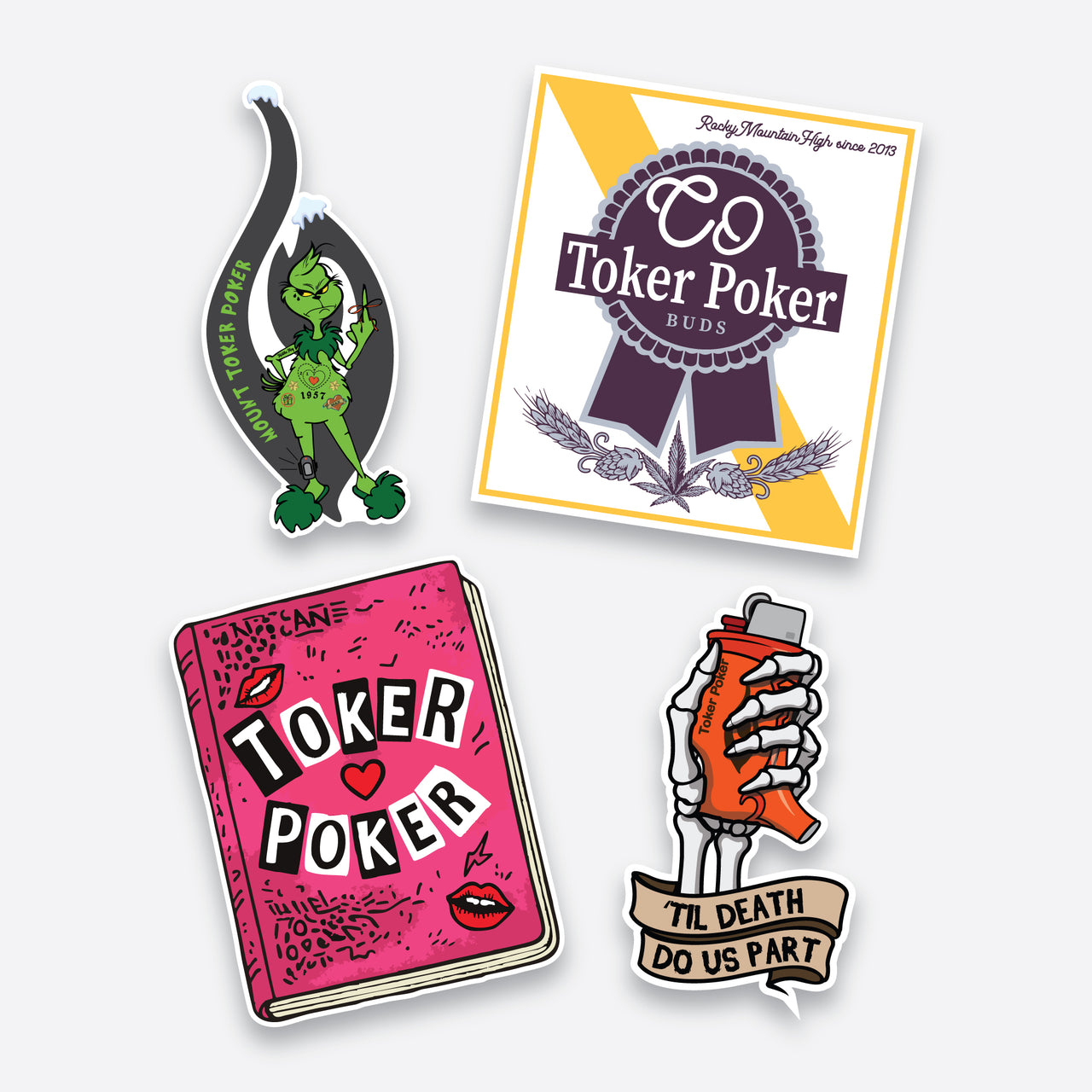 Toker Poker Stickers